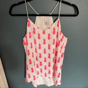 Express Barcelona Pink Pineapple Cami size small